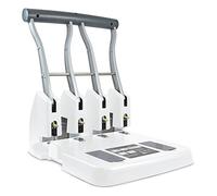 Rapesco 1407 ECO Perforatrice a 4 Fori per Alti Spessori P4400, Fora fino a 150 Fogli, Bianco
