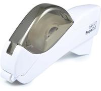 Rapesco 1445 SupaCut Dispenser di Nastro Adesivo con 2 Rotoli di Nastro Adesivo, Bianco