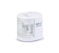 Rapesco 1448 Temperamatite Elettrico Automatico PS12-USB con Ricarica USB o Batterie (non incluse), Bianco