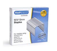 Rapesco 1484 Punti Galvanizzati Professionali Tipo 923/13 mm, Confezione da 1000