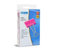 Rapesco 1491 Molle Fermacarte 19 mm, Rosa Acceso, Confezione da 80