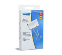 Rapesco 1493 Molle Fermacarte 19 mm, Bianco, Confezione da 80