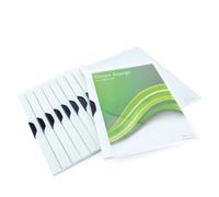 Rapesco 1594 ECO A4 Clip File, White, Pack of 10