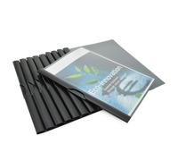Rapesco 1595 ECO Cartellina con Molla, A4, Nero, Confezione da 10