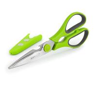 Rapesco 1598 Forbici Multiuso da Cucina, Griggio/Verde