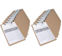 Rapesco 1608 Confezione Business: 12 Portablocco in Legno Compensato, A5, Marrone (Confezione da 2)