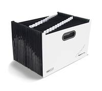 Rapesco 1622 SupaFile Plus Portadocumenti a Soffietto A4+ con 26 Tasche, Bianco/Nero