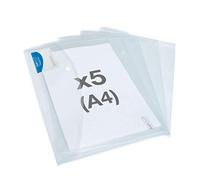 Rapesco Cartellina portadocumenti 1629 ECO riciclato con tasca ID Trasparente A4+ Confezione da 5