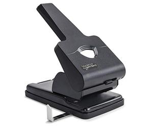 Rapesco 1631 Perforatrice per Alti Spessori a 2 Fori HD865-P, Nero | Protezione Antibatterica Germ-Savvy
