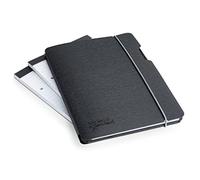 Rapesco 1637 Cartella Portadocumenti, 3 Blocchi Note 80 Fogli, A5, Nero