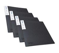 Rapesco 1642 Germ-Savvy Antibatterico, A4 Portalistino 10 Buste, Nero, 4 Portalistini