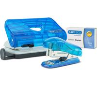 Rapesco 1719 Bug Stapler and 810-P 2-Hole Punch Set with 1000 26/6mm Staples, Tr