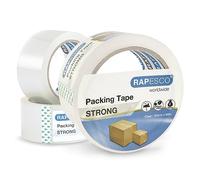 RAPESCO 1751 Nastro da Imballaggio Resistente da 50mm x 60m, Trasparente, Confezione da 3