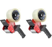 Rapesco 1790 Dispenser per Nastro Adesivo da Imballaggio 960 Germ-Savvy Antibatterico con 1 Rotolo di Nastro Trasparente (Confezione da 2)