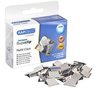 Rapesco CP10060S Supaclip 60 Mollette/Clips di Ricarica in Acciaio Inossidabile, Confezione da 100