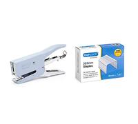 Rapesco Cucitrice A Pinza Porpoise. Cuce Fino A 50 Fogli (80Gsm), Celeste & S11662Z3 Punti, 5000 Pezzi, 26/6 Mm
