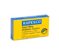 Rapesco 1164 - Graffette rigide, 24/6 mm, confezione da 1.000