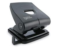 Rapesco PF827PB2 Germ-Savvy Antibatterico, Perforatrice a 2 Fori 827-P, Capacità 30 Fogli, Nero