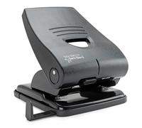 Rapesco PF835PB2 Germ-Savvy Antibatterico, Perforatrice per Alti Spessori a 2 Fori, Capacità 40 Fogli, Nero