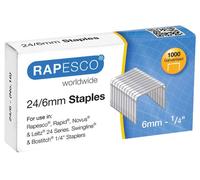 RAPESCO Punti Metallici Zincati 24/6mm - Confezione da 1000