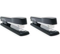 Rapesco R54500B2 Germ-Savvy Antibatterico, Marlin Spillatrice a Striscia Intera, Nero (Confezione da 2)