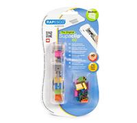 Rapesco RC4025MC Supaclip 40 See Through Dispenser and 25 Refill Clips in Assort