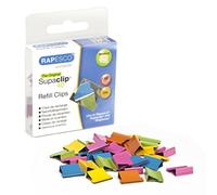 Rapesco Clips di ricarica Supaclip 40 RC4050MC – Colori assortiti, confezione da 50