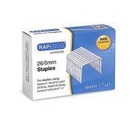 Rapesco S11662Z3 Punti Galvanizzati Tipo 26/6 mm (No.56), Confezione da 5000