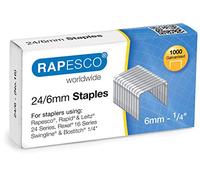 Rapesco S24607Z3 Punti Galvanizati 24/6mm (No.16), Confezione da 1000