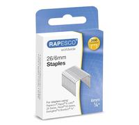 Rapesco S2662MA3 Punti Galvanizzati Tipo 26/6 mm, Confezione da 2000