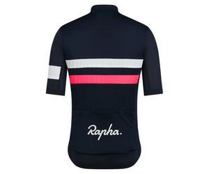 Rapha Maglia A Maniche Corte Brevet Lightweight Dark Navy / Silver / High-Vis Pink