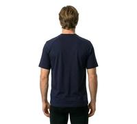 Rapha Maglietta A Maniche Corte Cotton Large Logo Dark Navy / High-Vis Pink