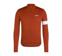 Rapha Men's Core Thermal - maglia ciclismo maniche lunghe - uomo M Orange/White man Recycled Polyester