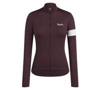 Rapha Women's Core Thermal - maglia ciclismo maniche lunghe - donna L Dark Red/White woman Recycled Polyester