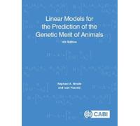 Raphael A Mrode Linear Models for the Prediction of the Genetic Mer (Tascabile)