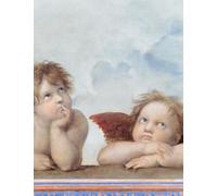 Raphael LARGE Notebook #3: Sistine Madonna - Detail. Raffaello Sanzio Notebook College Ruled to Write in 8.5x11" LARGE 100 Lined Pages. Cool Artist Gifts