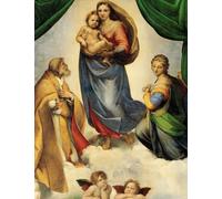 Raphael LARGE Notebook #4: Sistine Madonna Raffaello Sanzio Notebook College Ruled to Write in 8.5x11" LARGE 100 Lined Pages. Cool Artist Gifts