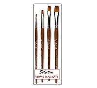 Raphael - Pennello piatto serie 8534 MARRO IMTATION Sable. set 4 pezzi NO. 2. 6. 10. 12