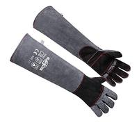 RAPICCA Dierlijke Handling Handschoenen Bijtbestendig Kevlar Versterkte Lederen Padding Hond, Kat Kras, Vogel Handling Falcon Handschoenen Grijpen, Reptiel Eekhoorn Snake Bite 22in/56cm