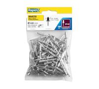 Rapid 100 Rivetti Alluminio Ø4.8x14mm per Fissare Metallo e Plastica | Per Fissare Parafanghi, Coperture in Metallo e Plastica, Segnaletica e Lamiere, Adatte per il Fai da Te