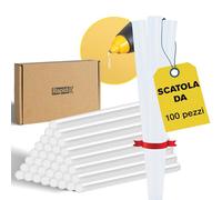 Rapid 100 Stick Colla Ø7x100 mm, Universale, per Hobby e Fai da Te | Priva di Solventi, Contiene Alti Livelli di Resina, Adatta ad Artigianato e Piccole Riparazioni