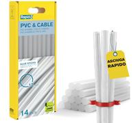 Rapid 40107363 Colla Rapid in stick da 12 mm per PVC &Cavi, Trasparente