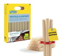Rapid 14 Stick Colla per Tessuti e Pelli Ø12x94, Giallo, Alta Resina