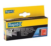 Rapid 23808000 Rapid No. 53 Graffe a filo fine in acciaio INOX 8 mm, Acciaio