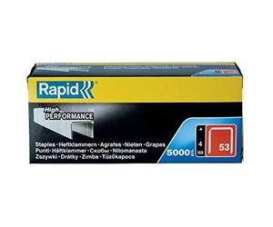 Rapid 23808700 No. 53 Graffe a Filo fine 4 mm, Acciaio - NUOVO