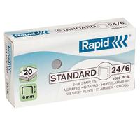 Rapid 24/6 Pacchetto di punti 1000 punti (Rapid h?fteklammer Standard 24/6 t/20) NEW