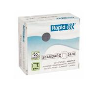 Rapid 24859800 Confezione 5000 Graffe a Filo, 24/6, Blu
