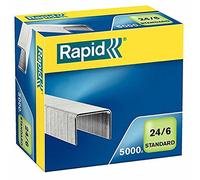 Rapid 24859800 Confezione 5000 Graffe a Filo, 24/6, Blu