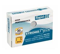 Rapid - Set di 3 btes 1000 punti metallici STRONG 21/4 galvanizzato
