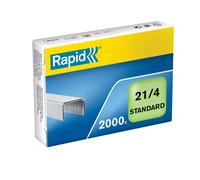 RAPID - 24867500 - Punti Rapid Standard - 21-4 (6-4) - acciaio zincato - metallo - Rapid - conf. 2000 pezzi - 51192 - Conf. da 10 Pz. - 24867500